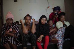 Rescued Sierra Leonean domestic workers in Lebanon. Photo Credit: Aline Deschamps.